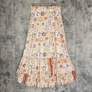 SHEIN Multicolor Patterned Maxi Skirt